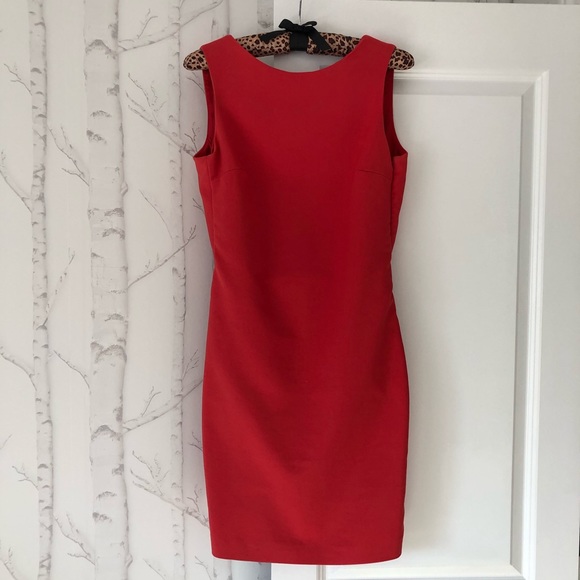 Zara Coral Open Back Dress - Picture 1 of 6